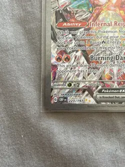 Pokemon TCG Charizard EX Card 223/197 Obsidian Flames Special Illustration Rare - Image 5
