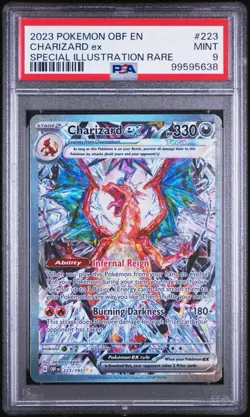 Pokemon TCG Charizard EX Obsidian Flames Special Illustration Card 223/197 PSA 9 - Image 1