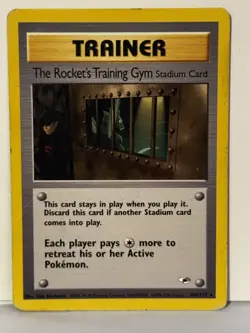 The Rocket's Training Gym 104/132 Gym Heroes MP Pokemon Fast Shipping - Image 1