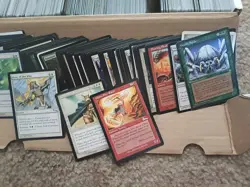 The image shows a bulk collection of assorted Magic: The Gathering trading cards - Image 2