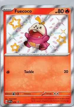 Pokemon TCG Fuecoco 79/215 Scarlet & Violet Black Star Promos Holo NM - Image 1