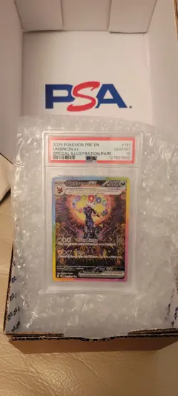 2025 POKEMON PRE EN-PRISMATIC EVOLUTIONS #161 UMBREON EX PSA 10 - Image 1