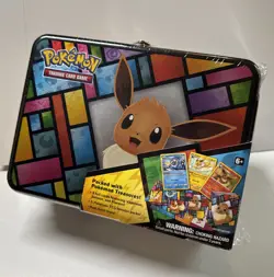 2018 Pokemon TCG - Eevee Collector's Chest Lunch Box Tin New Sealed 820650809514 - Image 1