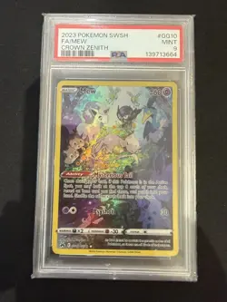 Mew Full Art PSA 9 Pokemon 2023 Crown Zenith Galarian Gallery #GG10 - Image 1