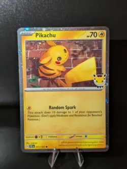 Pikachu 51/162, 2026 Pokemon Day Stamped Cosmos Holo Promo, Temporal Forces, NM - Image 1