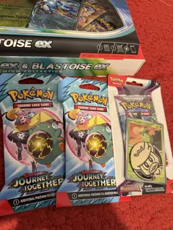 Pokemon TGC Venusaur ex and Blastoise ex Premium Collection With 5 Booster Packs - Image 3