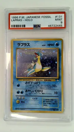 Pokemon TCG Lapras 131 Mystery of the Fossils Holo PSA 9 MINT - Image 1