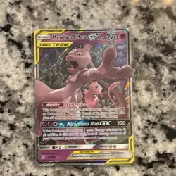 Pokemon TCG Mewtwo & Mew GX 71/236 Unified Minds Ultra Rare Holo TAG TEAM 270 HP - Image 1