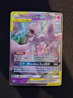 Pokemon TCG - Mewtwo & Mew GX 71/236 SM-Unified Minds Ultra Rare Full Art Holo - Image 1