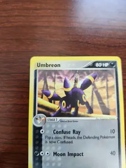 Pokemon TCG Umbreon EX Sandstorm Card 24/100 Regular Rare, Near Mint Condition - Image 3