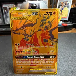 Pokemon TCG Reshiram & Charizard GX SM247 Black Star Promo TAG TEAM GX Holo EN - Image 1