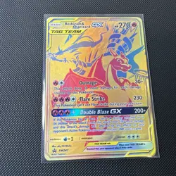 Pokemon TCG Reshiram & Charizard GX SM247 Tag Team Full Art Black Star Promo NM - Image 3