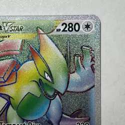 Pokemon TCG Lugia VSTAR SECRET RAINBOW RARE Silver Tempest 202/195 NM Card - Image 3