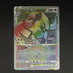 Pokemon Lugia VSTAR 202/195 Silver Tempest Secret Rainbow Rare FA Holo EN - Image 1