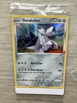 Pokemon TCG Duraludon SWSH028 GameStop Stamped Black Star Promo New Sealed - Image 2