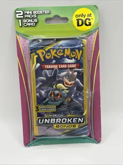 Pokemon DG Mini Blisters Sun & Moon Unbroken Bonds Mini Packs New - Image 1