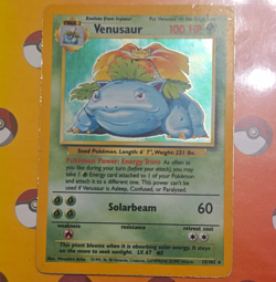 Wizards of the Coast Pokemon TCG Base Set Venusaur 15/102 Holo Rare 1999 EN - Image 1