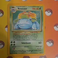 Wizards of the Coast Pokemon TCG Base Set Venusaur 15/102 Holo Rare 1999 EN - Image 3
