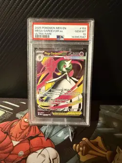 2025 Pokemon Meg EN Mega Gardevoir Ex Uktra Rare PSA Gem Mint 10 - Image 1