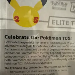 Pokemon TCG: Celebrations - Elite Trainer Box (25th Anniversary) small tear. 820650809439 - Image 3