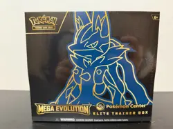 Pokemon Center Mega Evolution Lucario Elite Trainer Box Factory Sealed ETB - Image 1