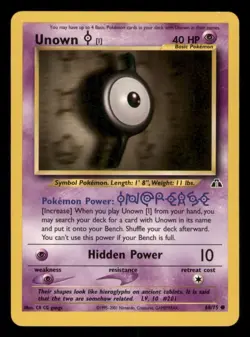Neo Discovery Pokemon TCG Unown LP - Image 1