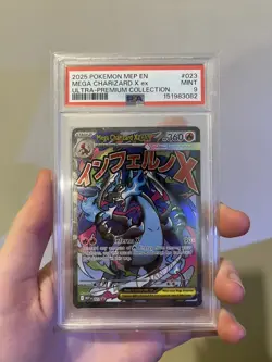 Pokemon 2025 Mega Charizard X EX #023 Ultra-Premium Collection PSA 9 EN - Image 1