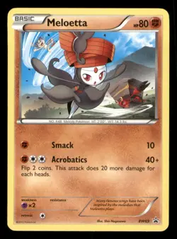 Pokemon TCG Meloetta BW69 Black and White Black Star Promo MP - Image 1