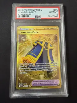 2023 POKEMON PAR EN-PARADOX RIFT HYPER RARE LUXURIOUS CAPE #265 PSA 10 - Image 1