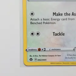 Pokemon TCG Promo Eevee on the Ball Card 002/005 Holo HP60 2020 EN - Image 3