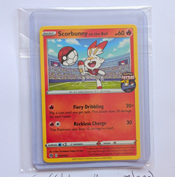 Pokemon TCG Scorbunny on the Ball 004/005 Pokemon Futsal Promo English Card 2020 - Image 1