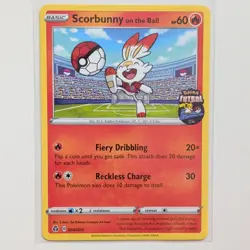 Pokemon TCG Scorbunny on the Ball 004/005 Pokemon Futsal Promo English Card 2020 - Image 2