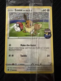 Pokemon TCG: Eevee On The Ball Futsal Promo 002/005 - UK Exclusive - SEALED - Image 1