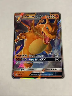 Pokemon TCG - Charizard GX SM211 Hidden Fates Holo Black Star Promo NM - Image 1