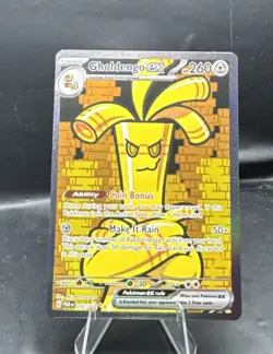 Gholdengo ex 252/182 Sv04: Paradox Rift SIR Secret Illustration Rare Pokemon TCG - Image 1