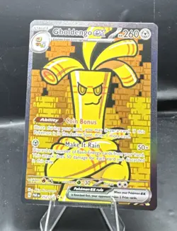 Gholdengo ex 252/182 Sv04: Paradox Rift SIR Secret Illustration Rare Pokemon TCG - Image 3
