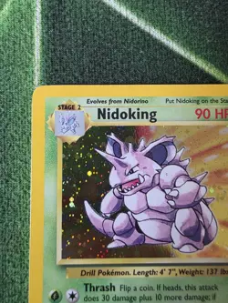 Pokemon TCG Nidoking Base Set 2 Holo Unlimited Rare Card 11/130 NM-M - Image 3
