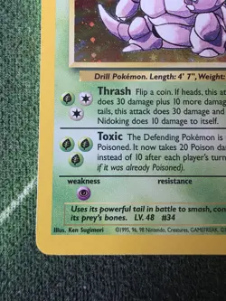 Pokemon TCG Nidoking Base Set 2 Holo Unlimited Rare Card 11/130 NM-M - Image 5