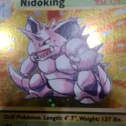 Pokemon TCG Nidoking Base Set 2 Holo Unlimited Rare Card 11/130 - LP - Image 2