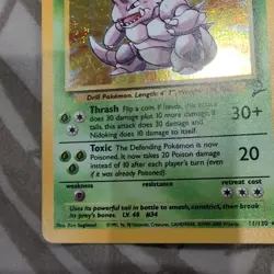 Pokemon TCG Nidoking Base Set 2 Holo Unlimited Rare Card 11/130 - LP - Image 4