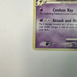 Pokemon TCG Gengar GL 40/111 Rising Rivals 2009 Un Common Non Holo Card MP - Image 2