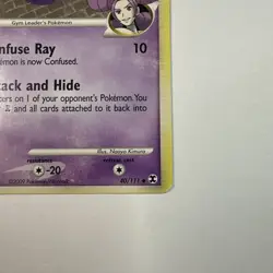 Pokemon TCG Gengar GL 40/111 Rising Rivals 2009 Un Common Non Holo Card MP - Image 3
