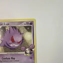 Pokemon TCG Gengar GL 40/111 Rising Rivals 2009 Un Common Non Holo Card MP - Image 4