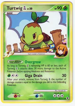 Turtwig GL Common Rising Rivals 85/111 MP Pokemon TCG - Image 1