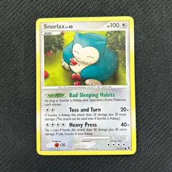 Nintendo Snorlax 81/111 Rare Rising Rivals 2009 Pokemon TCG (English) - Image 1