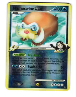 MAMOSWINE GL 27/111 RARE RISING RIVALS POKEMON REVERSE HOLO LP 2009 - Image 2