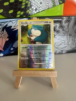 Pokemon TCG Snorlax Rising Rivals 81/111 Reverse Holo 2009 - LP - Image 1