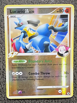 Lucario GL 8/111 Rising Rivals: Reverse Holo Holo Rare SP Pokemon TCG - Image 1