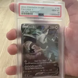 The Pokemon Company Lugia V 186/195 Silver Tempest Alt Full Art Holo PSA 10 - Image 3