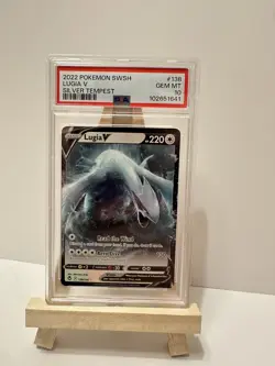 Lugia V #138/195 Pokemon TCG 2022 Ultra Rare Silver Tempest GEM MT PSA 10 - Image 3